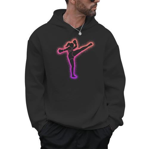 Muay Thai Martial Arts Kickboxer Women Girls Kickboxing Men Hoodie - Nak Muay Co.