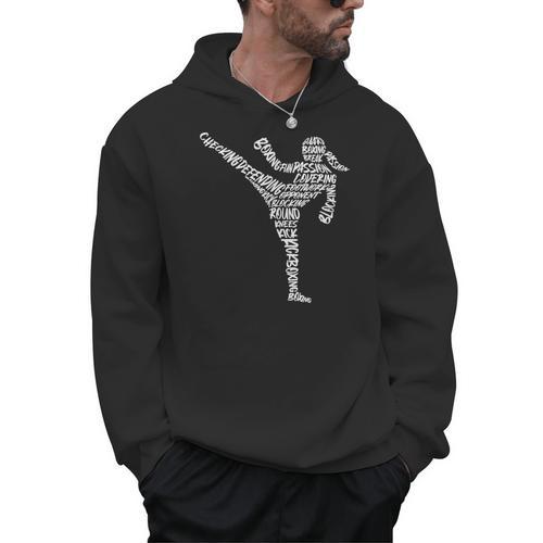 Muay Thai Martial Arts Typography Kickboxer Girls Kickboxing Men Hoodie - Nak Muay Co.