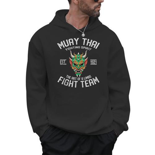 Muay Thai Oni Fight Team Kickboxing Men Hoodie - Nak Muay Co.