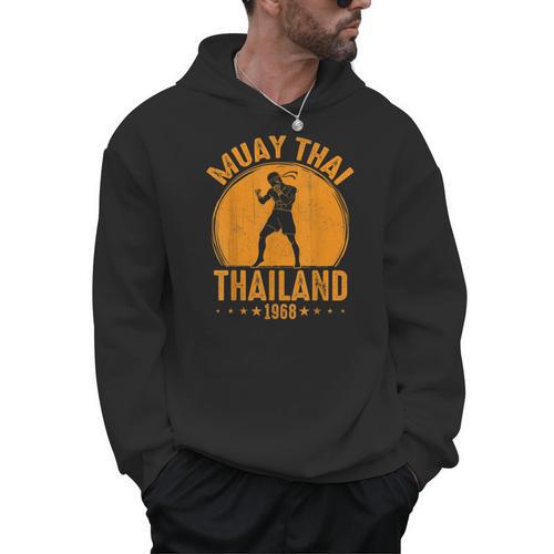 Muay Thai Thailand 1968 Slogan Sport Men Hoodie - Nak Muay Co.