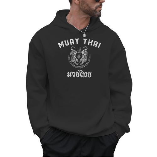 Muay Thai Twin Tiger Kickboxing MMA T-Shirt Men Hoodie - Nak Muay Co.
