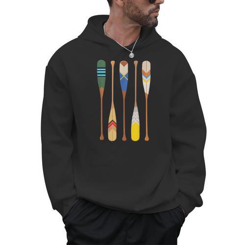 Paddle Canoe Men Hoodie - Paddle Life