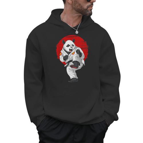 Panda Bear Karate Kickboxing Muay Thai Martial Arts Men Hoodie - Nak Muay Co.