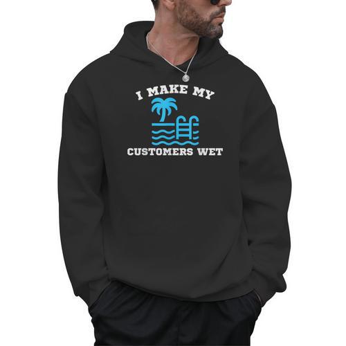 Pool Boy For Swimming Pool Service Guy Men Hoodie - SwimGear Co