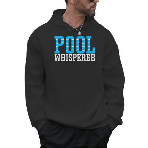 Pool Guy Pool Whisperer Boy Men Swimming Pool Men Hoodie - SwimGear Co