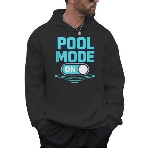 Pool Mode On Summer Swimming Vacation Men Hoodie - SwimGear Co