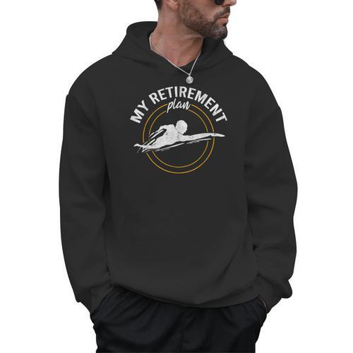 My Retirement Plan Swim Athlete Swimming Grandpa Swimmer Men Hoodie - SwimGear Co