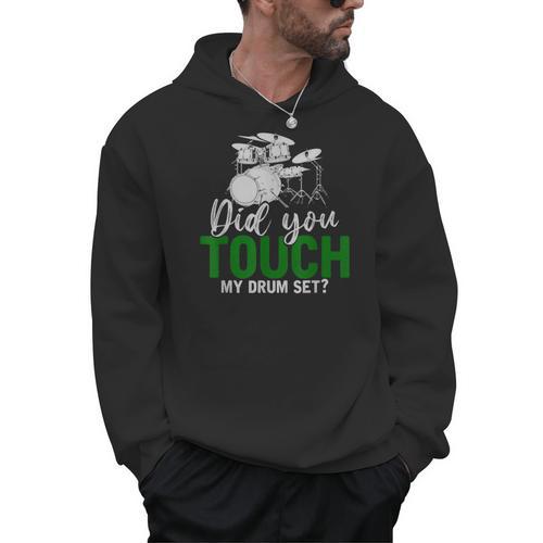 Rock Musical Instrument Band Drummer Drum Kit Men Hoodie - Downbeat Supply