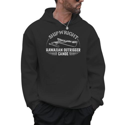 Shipwright Hawaiian Outrigger Canoe Boat Builder Men Hoodie - Paddle Life