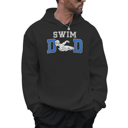Swim Dad Of A Swimmer Dad Proud Swim Father Swimming Dad Men Hoodie - SwimGear Co