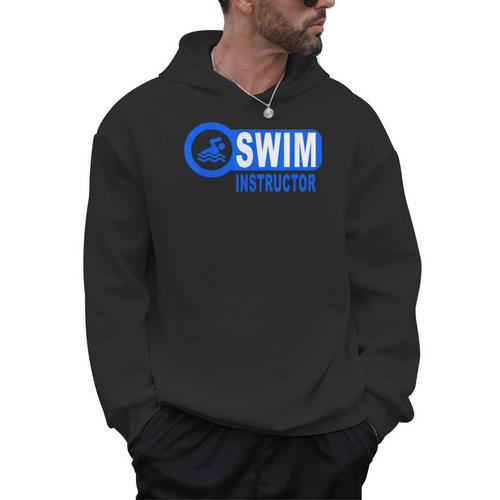 Swim Instructor Swimming Teacher Classes Men Hoodie - SwimGear Co