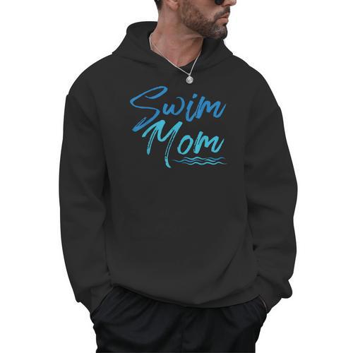 Swim Mom Swimming Cute Men Hoodie - SwimGear Co