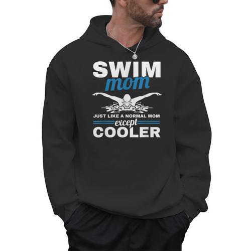 Swimmer Mother Swimming Women Swim Mom Like A Normal Mom Men Hoodie - SwimGear Co