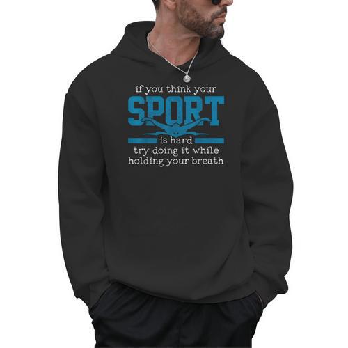 Swimmer Swimming Sports Quote Men Hoodie - SwimGear Co