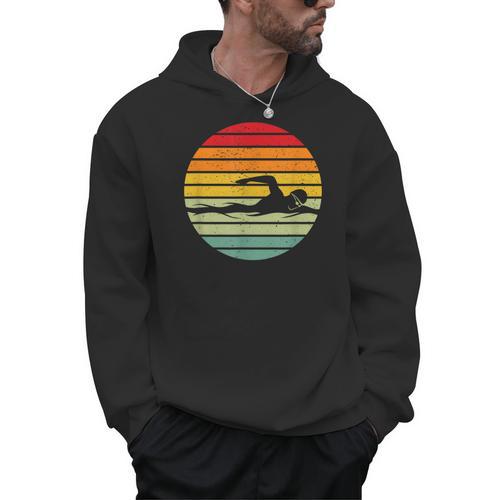 Swimming & Water Sport Vintage For Swimmers & Swim Coaches Men Hoodie - SwimGear Co
