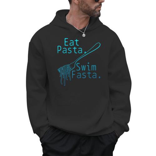 Swimming Eat Pasta Swim Fasta Swimmer Men Hoodie - SwimGear Co