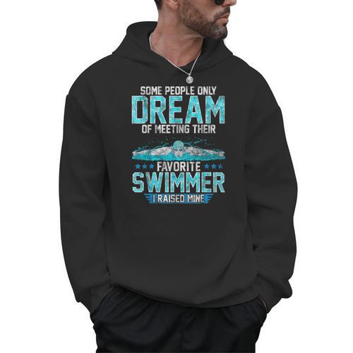 Swimming Parent Swimmer Mom Dad My Favorite Swim Meet Men Hoodie - SwimGear Co