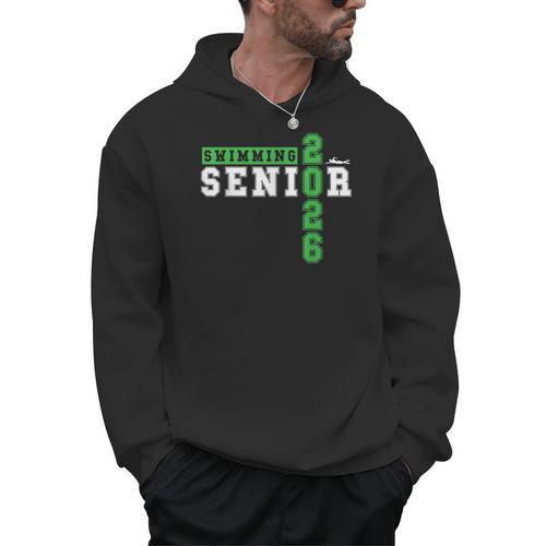 Swimming Senior Night Swim Senior 2026 Graduation 33 Men Hoodie - SwimGear Co