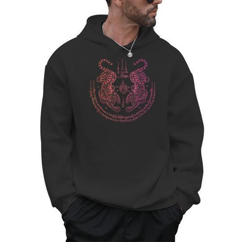 Thai Tattoo Twin Tiger Sak Yant Muay Thai Thailand Graphic Men Hoodie - Nak Muay Co.