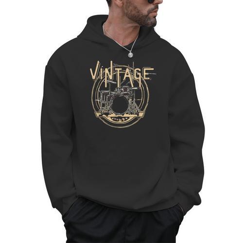 Vintage Drum Kit Men Hoodie - Downbeat Supply