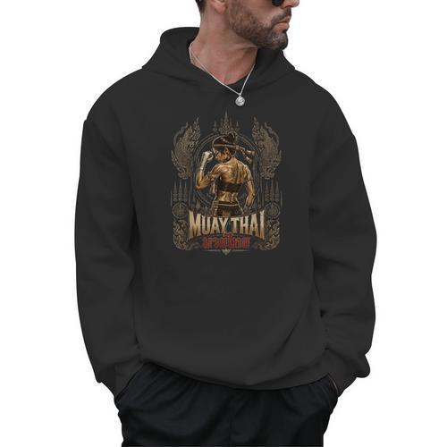 Vintage Muay Thai Chaiya Thai Boxing Fighter Style Men Hoodie - Nak Muay Co.