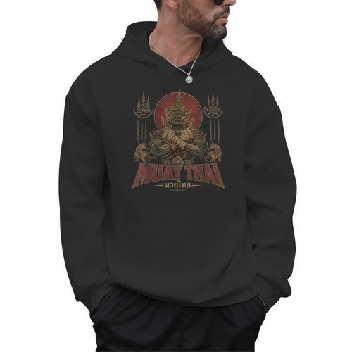 Vintage Muay Thai Respect Thai Boxing Fighter Thai Giant Men Hoodie - Nak Muay Co.