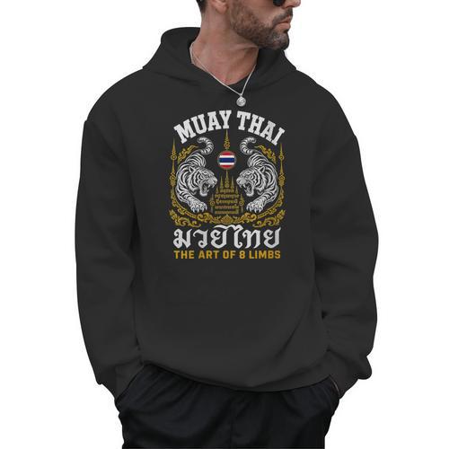 Women's Muay Thai The Art Of 8 Limbs Martial Arts Tigers Men Hoodie - Nak Muay Co.