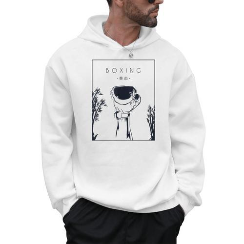 Boxing Chinese Hanzi Muay Thai Kickboxer Fan Boxing Men Hoodie - Nak Muay Co.