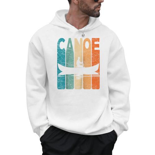 Canoe Vintage Canoeing Retro Canoe Paddling Raglan Baseball Tee Men Hoodie - Paddle Life