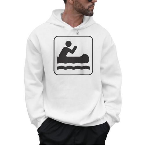 Cool Outdoor Water Sport Canoe Raglan Baseball Tee Men Hoodie - Paddle Life