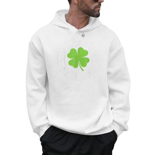 Irish I Was Swimming Shamrock St Patrick's Day Swimmer Men Hoodie - SwimGear Co
