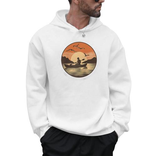 Kayak Kayaker Canoes-Boating Paddle-Life Canadier-Canoe Raglan Baseball Tee Men Hoodie - Paddle Life