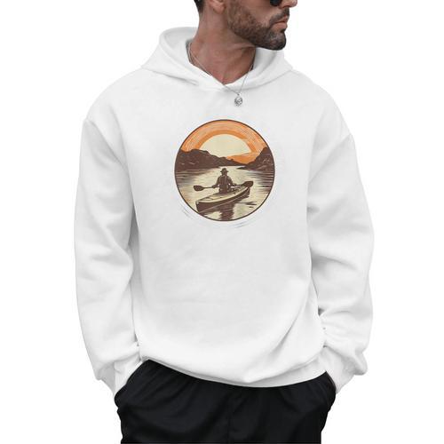 Kayak Kayaker Canoes-Boating Water-Paddle Canadier-Canoe Raglan Baseball Tee Men Hoodie - Paddle Life