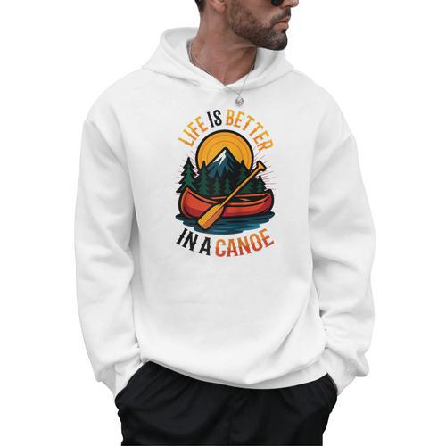 Life Is Better In A Canoe Canoeing Raglan Baseball Tee Men Hoodie - Paddle Life