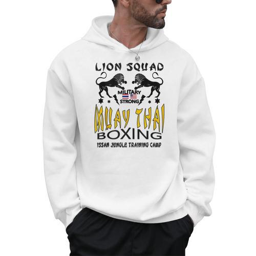 LION SQUAD THAILAND KICKBOXING MUAY THAI MMA TRAINING Men Hoodie - Nak Muay Co.