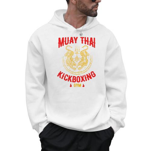Muay Thai Tiger Kickboxing Gym MMA Street Fight Kickboxing Men Hoodie - Nak Muay Co.