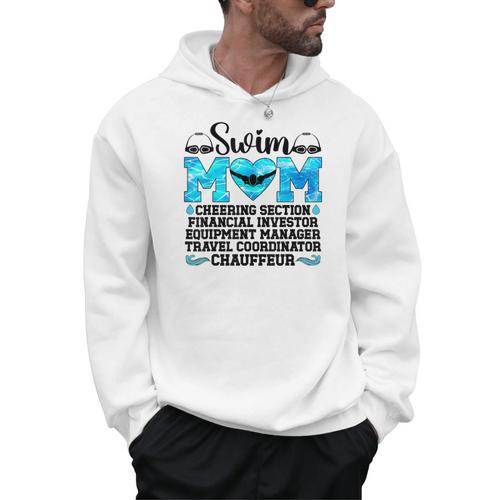 Swim Mom Definition Swimming Mother Of A Swimmer Mom Men Hoodie - SwimGear Co