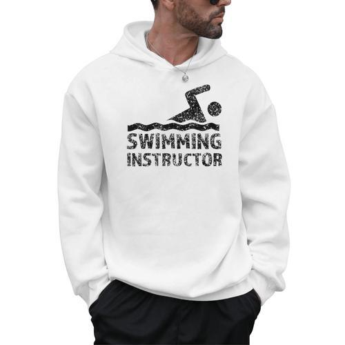 Swimming Instructor Lesson Swim Coach Men Hoodie - SwimGear Co
