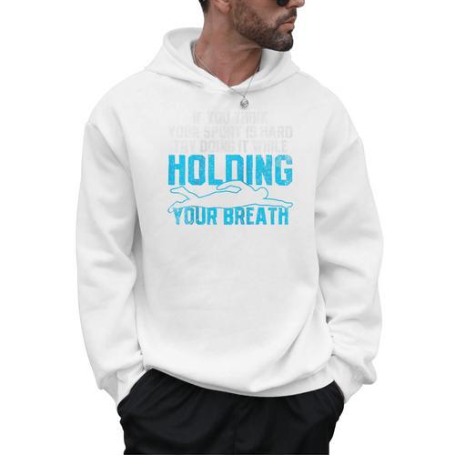 Swimming Swimmer Raglan Baseball Tee Men Hoodie - SwimGear Co