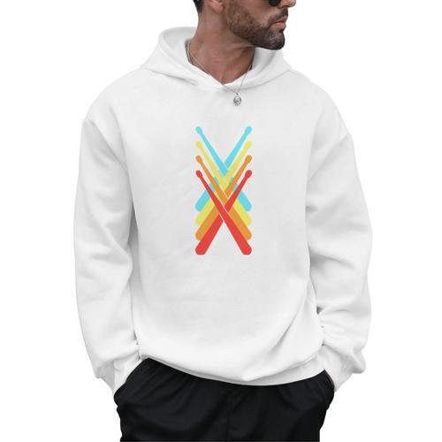 Vintage Drum Kit Percussion Drummer Men Hoodie - Downbeat Supply