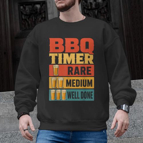 BBQ Dad Griller Weekend Barbecue Men Graphic Sweatshirt - BBQ Dad Merch