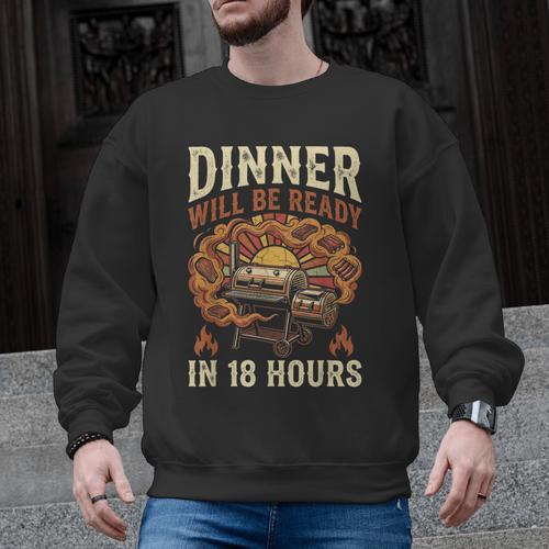 BBQ Dad Smoking Meat Smoker Barbecue Men Graphic Sweatshirt - BBQ Dad Merch