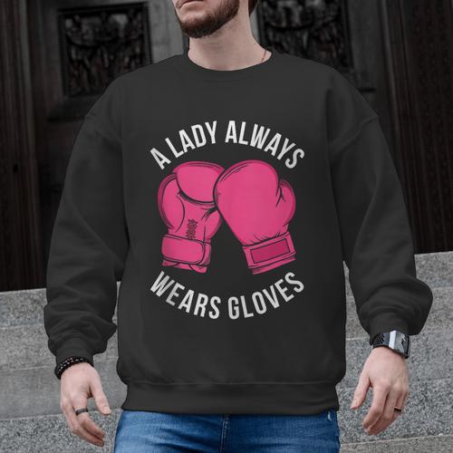 Boxing Gloves Muay Thai Women Girls Muay Thai Men Graphic Sweatshirt - Nak Muay Co.