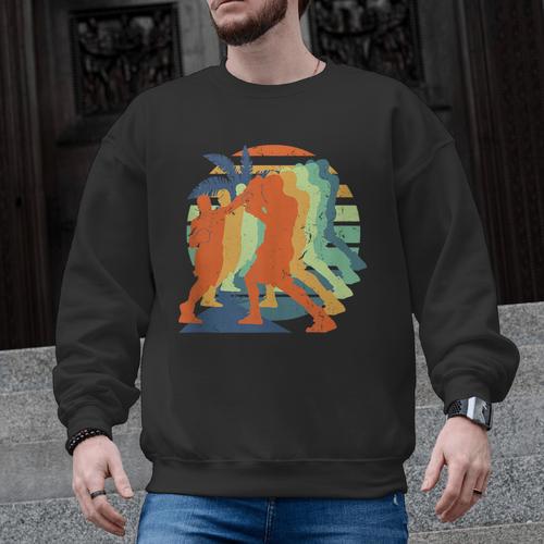 Boxing Kickboxing Muay Thai Men Boys Combat Sport Men Graphic Sweatshirt - Nak Muay Co.