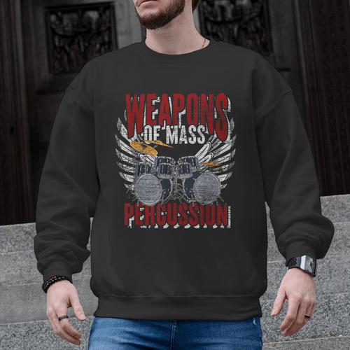 Drummer Rock Drummer Drum Kit Men Graphic Sweatshirt - Downbeat Supply