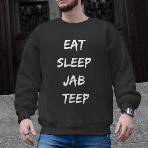 Eat Sleep Jab Teep Rep Muay Thai Men Graphic Sweatshirt - Nak Muay Co.