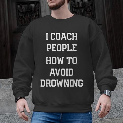 HILARIOUS TEACHER QUOTE SWIMMING COACH SWIM INSTRUCTOR Men Graphic Sweatshirt - SwimGear Co