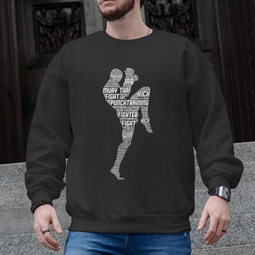 Muay Thai Thai Boxes Taekwondo Men Boys Children Men Graphic Sweatshirt - Nak Muay Co.