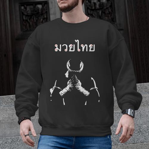 Muay Thai Thai Boxing For Muay Thai Fighter T-Shirt Men Graphic Sweatshirt - Nak Muay Co.