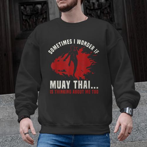 Muay Thai Boxing Teacher Kickboxing Martial Arts Instructor Men Graphic Sweatshirt - Nak Muay Co.